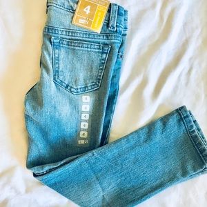 Girls  skinny size 4 jean with adjustable waist